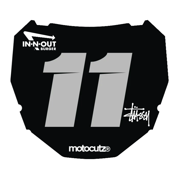 CUSTOM ODI NUMBER PLATE DECAL