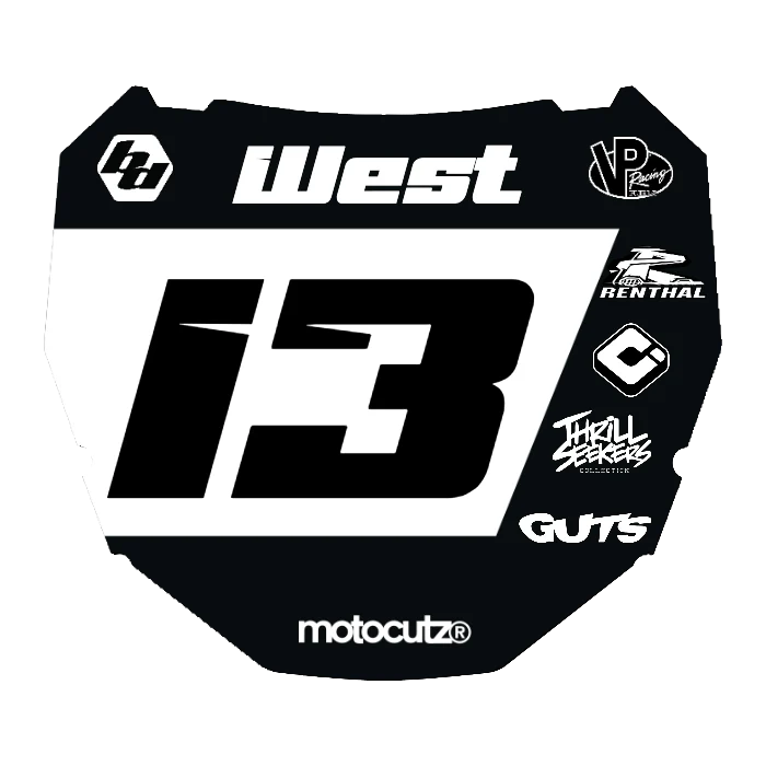 CUSTOM ODI NUMBER PLATE DECAL