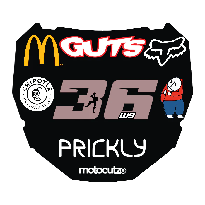 CUSTOM ODI NUMBER PLATE DECAL
