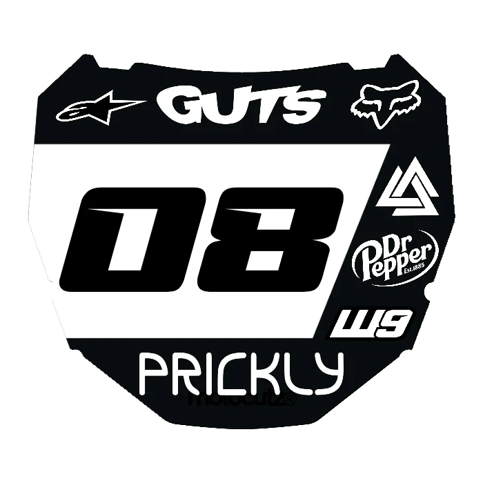 CUSTOM ODI NUMBER PLATE DECAL