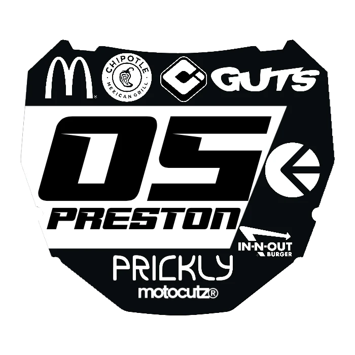 CUSTOM ODI NUMBER PLATE DECAL