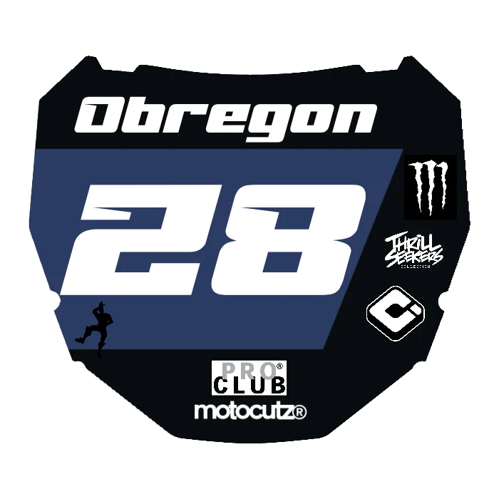 CUSTOM ODI NUMBER PLATE DECAL
