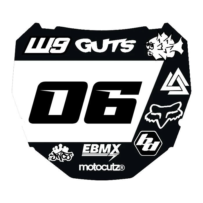 CUSTOM ODI NUMBER PLATE DECAL