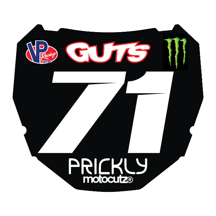 CUSTOM ODI NUMBER PLATE DECAL