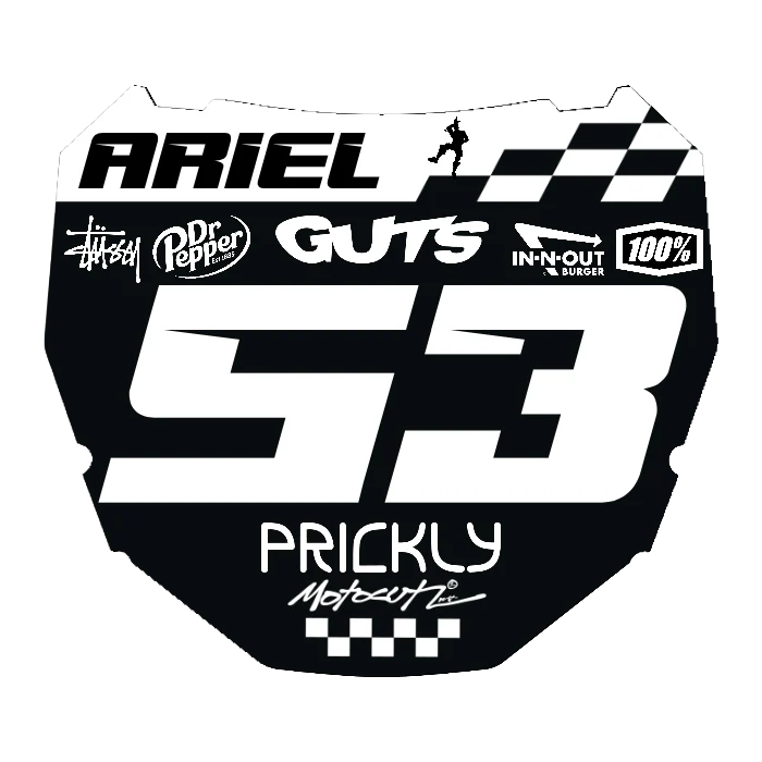 CUSTOM ODI NUMBER PLATE DECAL