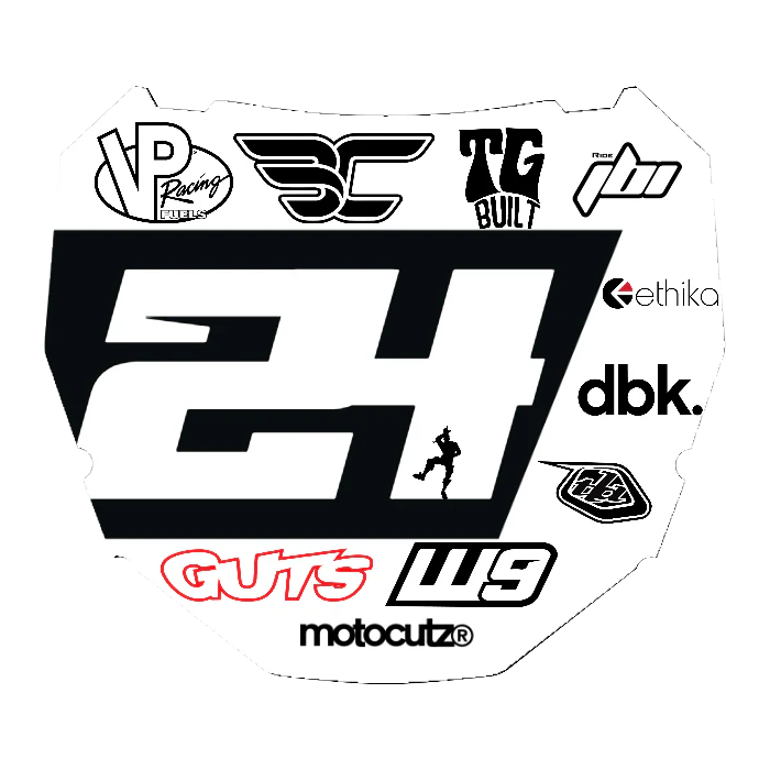 CUSTOM ODI NUMBER PLATE DECAL