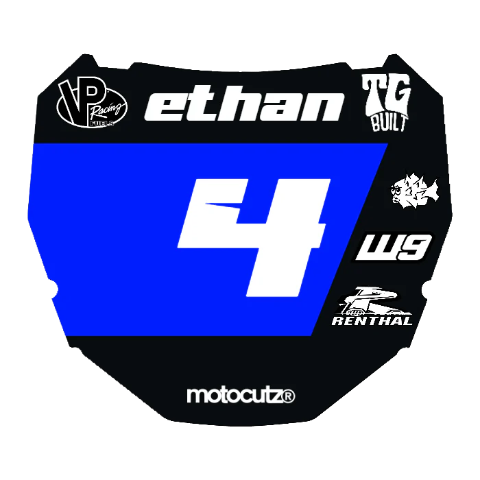 CUSTOM ODI NUMBER PLATE DECAL