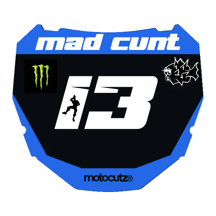 CUSTOM ODI NUMBER PLATE DECAL