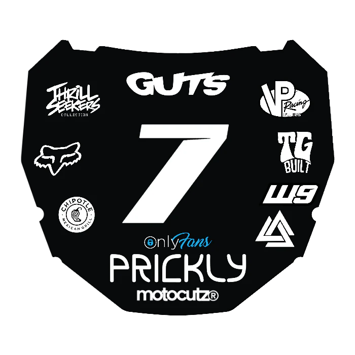 CUSTOM ODI NUMBER PLATE DECAL