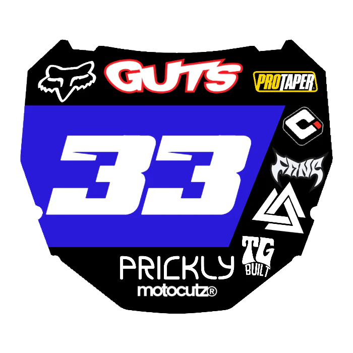 CUSTOM ODI NUMBER PLATE DECAL