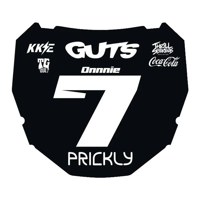 CUSTOM ODI NUMBER PLATE DECAL