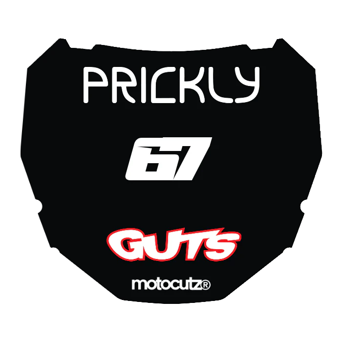 CUSTOM ODI NUMBER PLATE DECAL