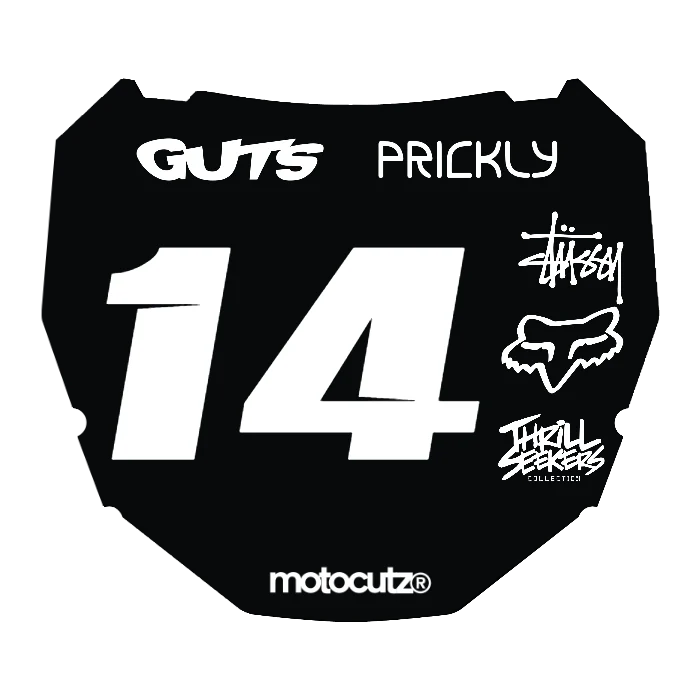 CUSTOM ODI NUMBER PLATE DECAL