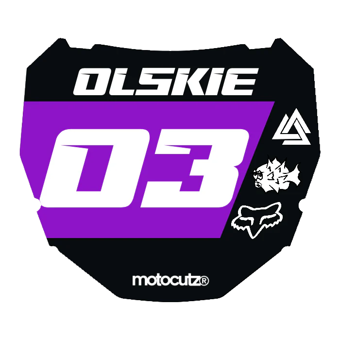 CUSTOM ODI NUMBER PLATE DECAL