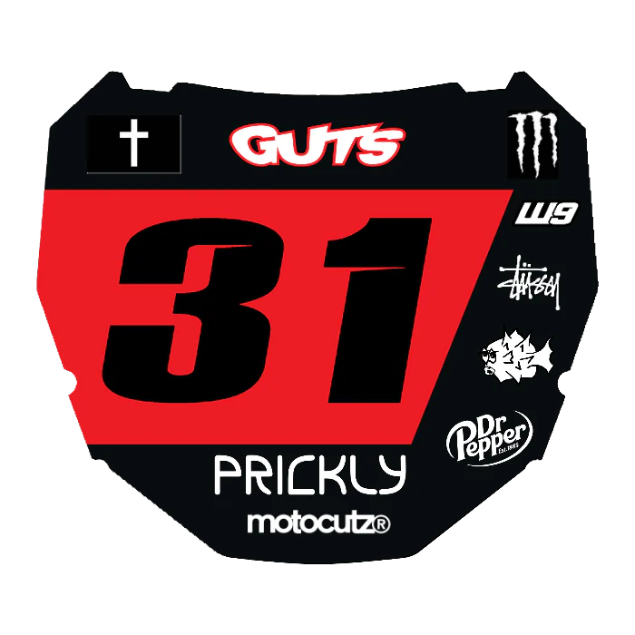CUSTOM ODI NUMBER PLATE DECAL