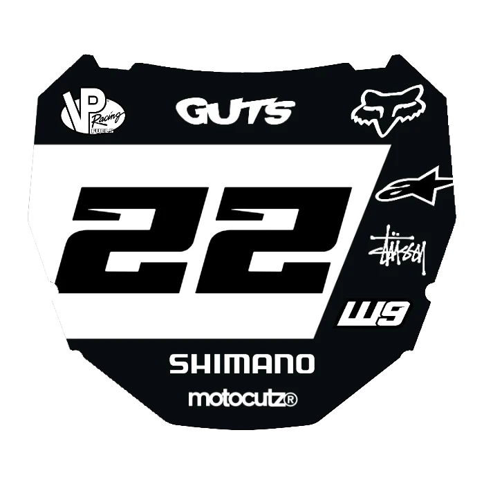 CUSTOM ODI NUMBER PLATE DECAL