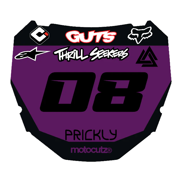 CUSTOM ODI NUMBER PLATE DECAL
