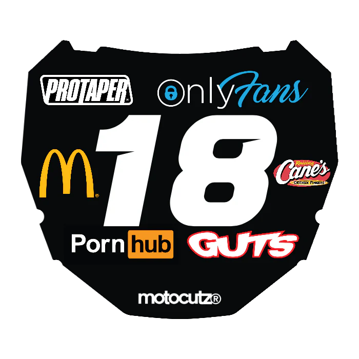 CUSTOM ODI NUMBER PLATE DECAL