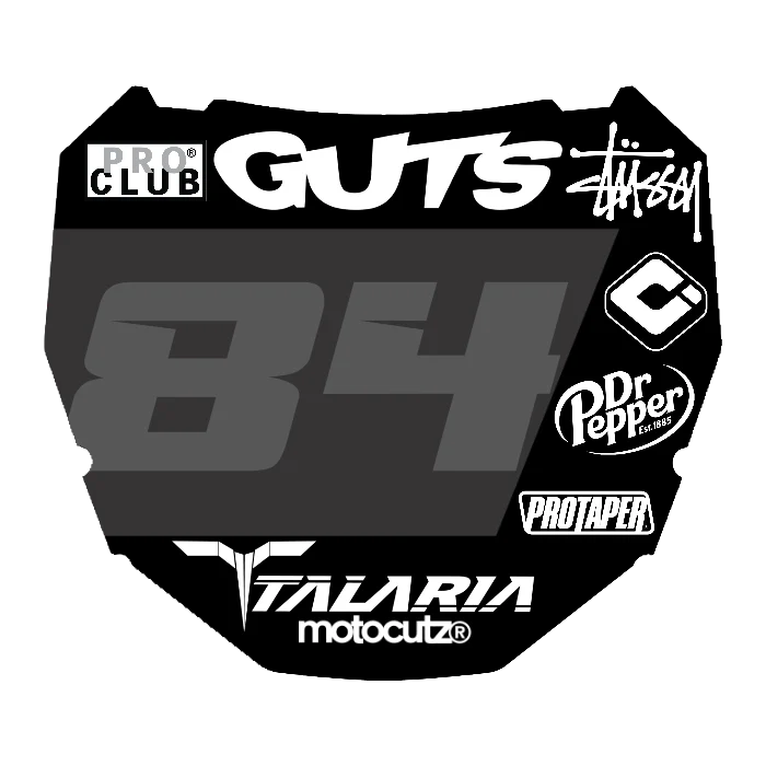 CUSTOM ODI NUMBER PLATE DECAL