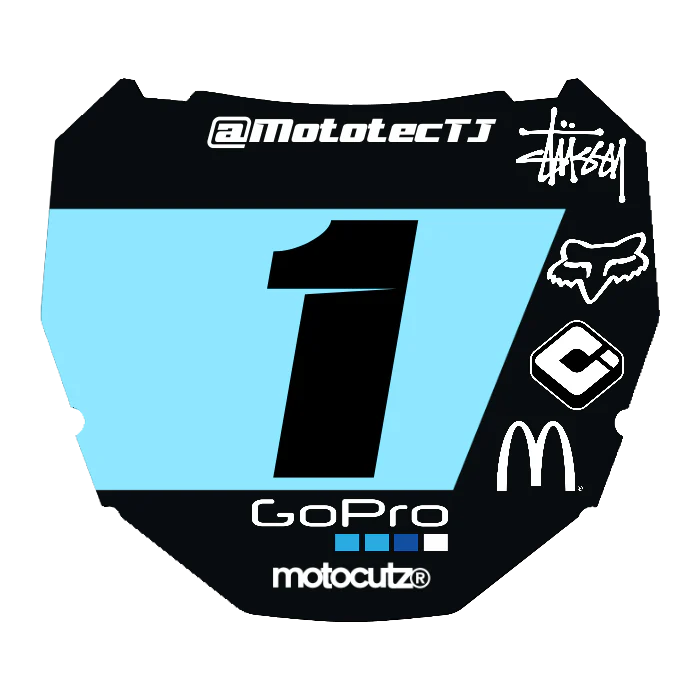CUSTOM ODI NUMBER PLATE DECAL