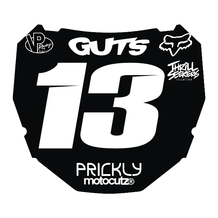 CUSTOM ODI NUMBER PLATE DECAL