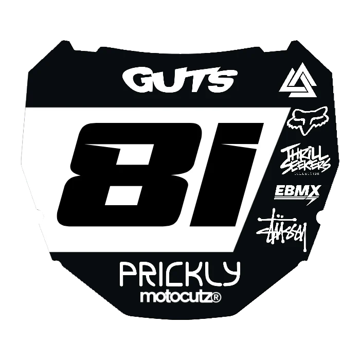 CUSTOM ODI NUMBER PLATE DECAL