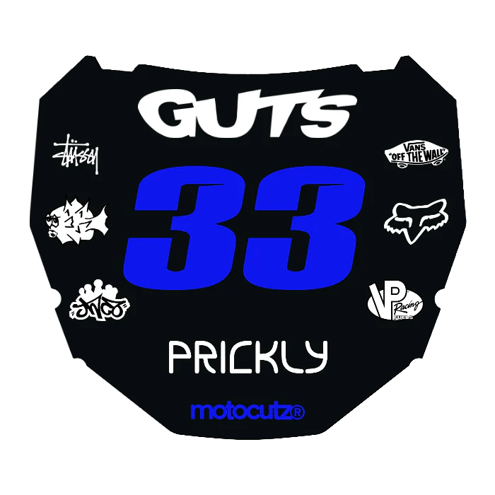 CUSTOM ODI NUMBER PLATE DECAL