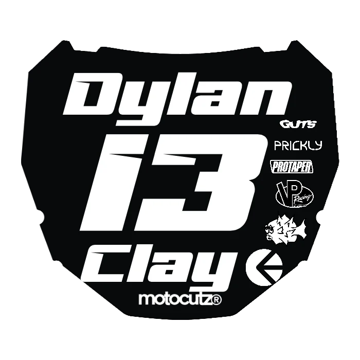 CUSTOM ODI NUMBER PLATE DECAL