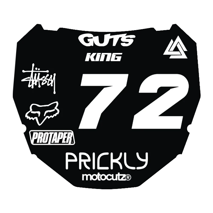 CUSTOM ODI NUMBER PLATE DECAL