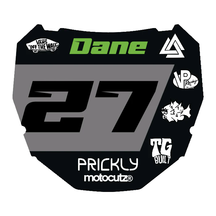 CUSTOM ODI NUMBER PLATE DECAL