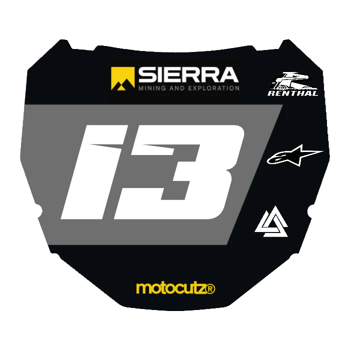CUSTOM ODI NUMBER PLATE DECAL