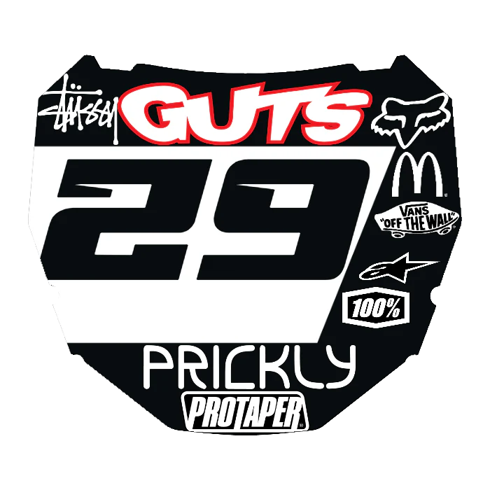 CUSTOM ODI NUMBER PLATE DECAL