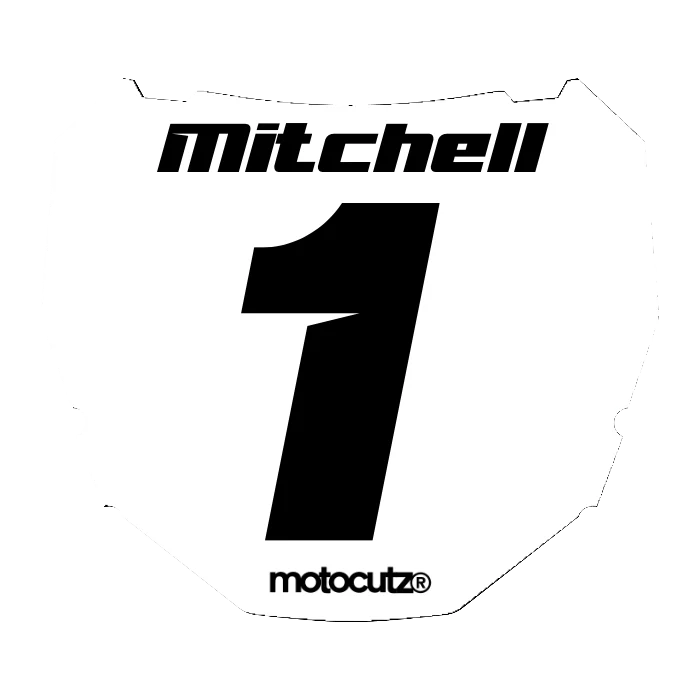 CUSTOM ODI NUMBER PLATE DECAL