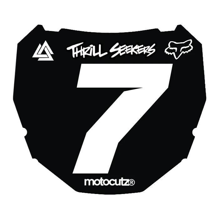 CUSTOM ODI NUMBER PLATE DECAL