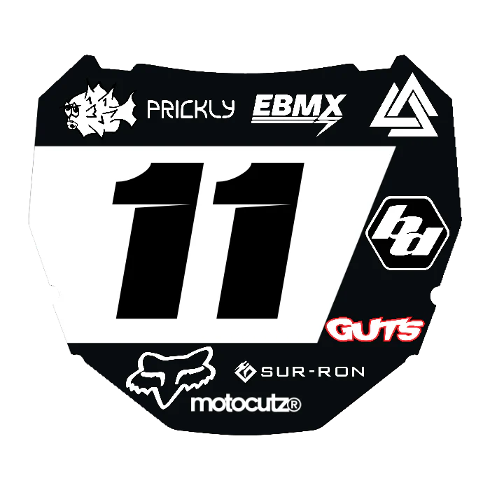 CUSTOM ODI NUMBER PLATE DECAL