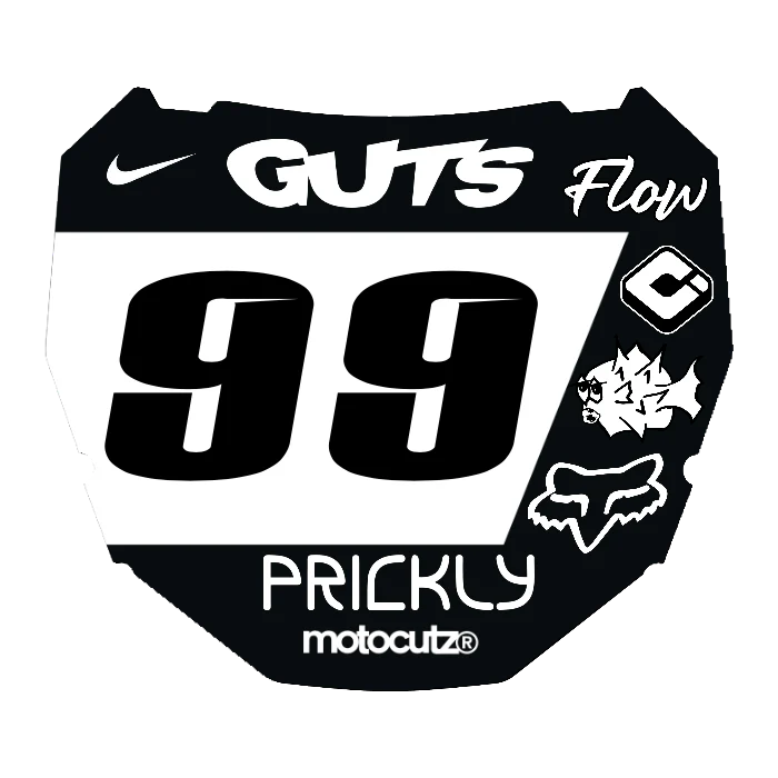 CUSTOM ODI NUMBER PLATE DECAL