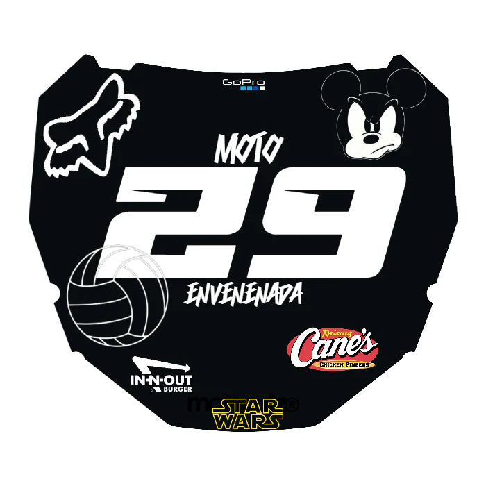 CUSTOM ODI NUMBER PLATE DECAL