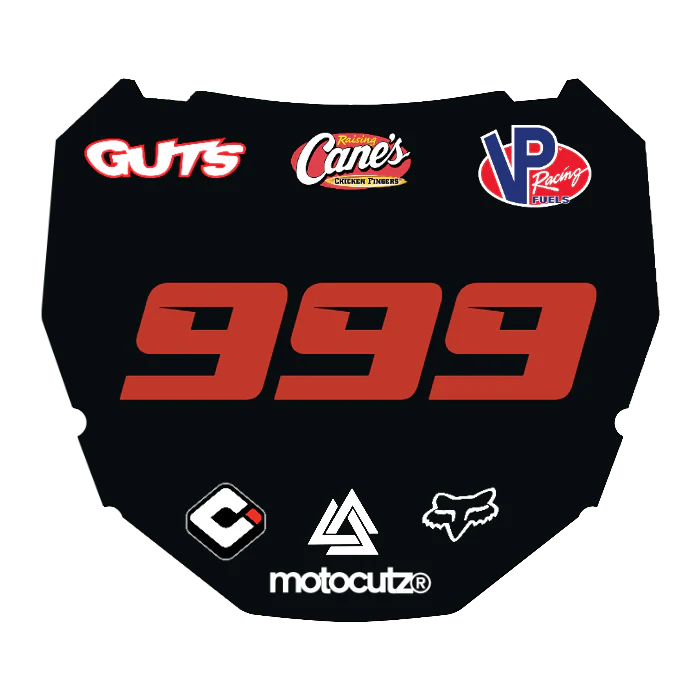 CUSTOM ODI NUMBER PLATE DECAL