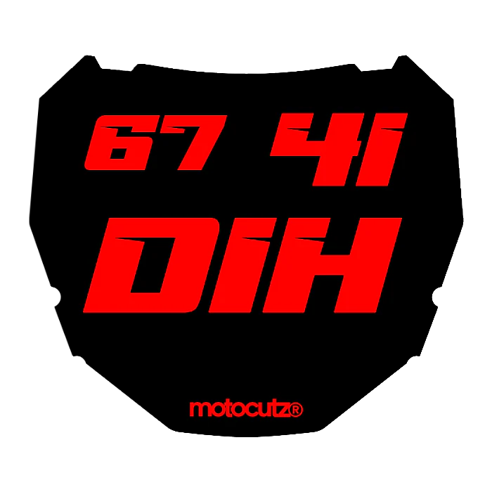 CUSTOM ODI NUMBER PLATE DECAL