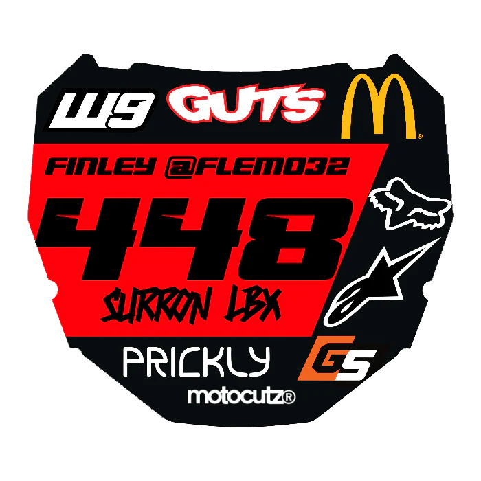 CUSTOM ODI NUMBER PLATE DECAL