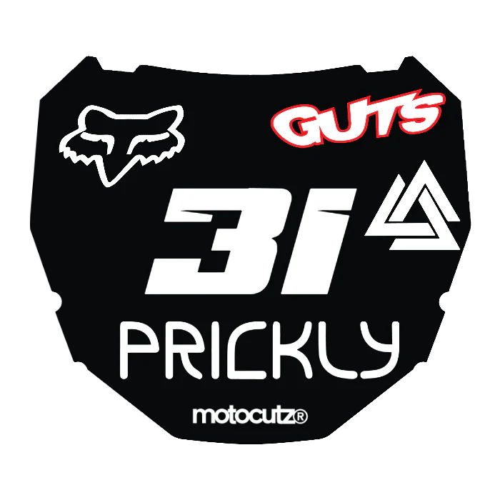 CUSTOM ODI NUMBER PLATE DECAL