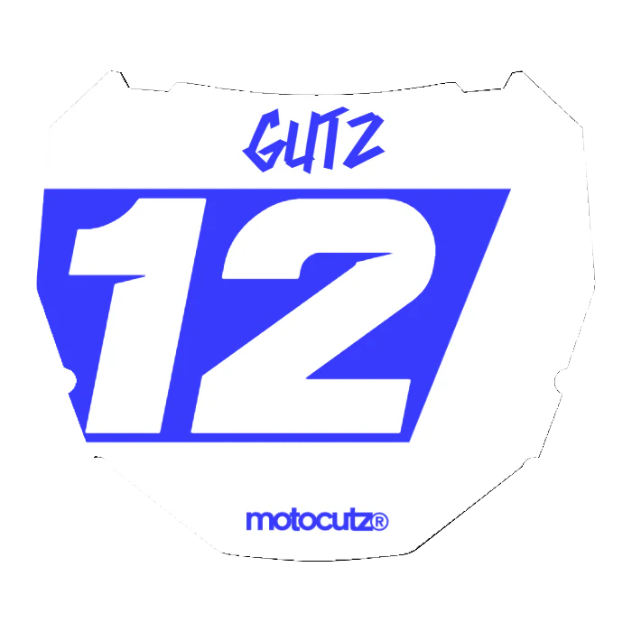 CUSTOM ODI NUMBER PLATE DECAL