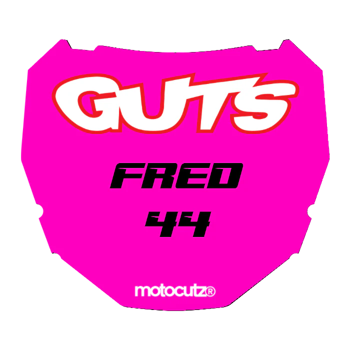 CUSTOM ODI NUMBER PLATE DECAL