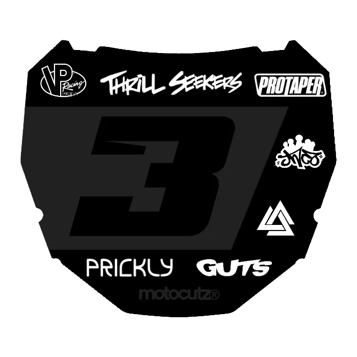 CUSTOM ODI NUMBER PLATE DECAL