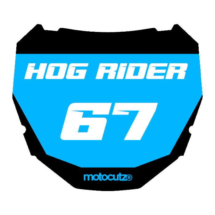 CUSTOM ODI NUMBER PLATE DECAL