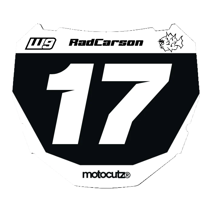 CUSTOM ODI NUMBER PLATE DECAL
