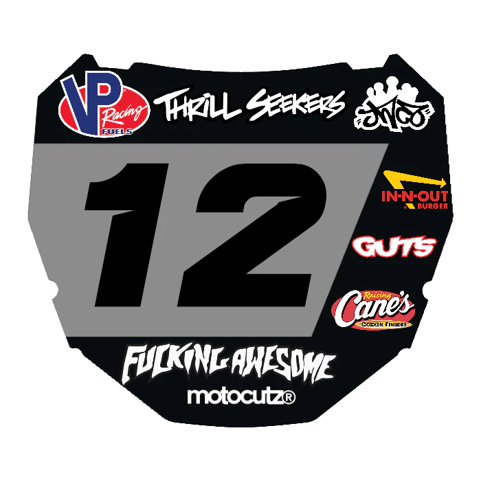 CUSTOM ODI NUMBER PLATE DECAL