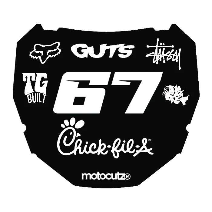 CUSTOM ODI NUMBER PLATE DECAL