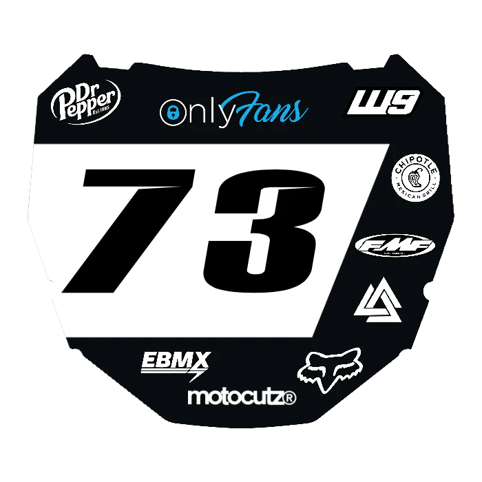 CUSTOM ODI NUMBER PLATE DECAL