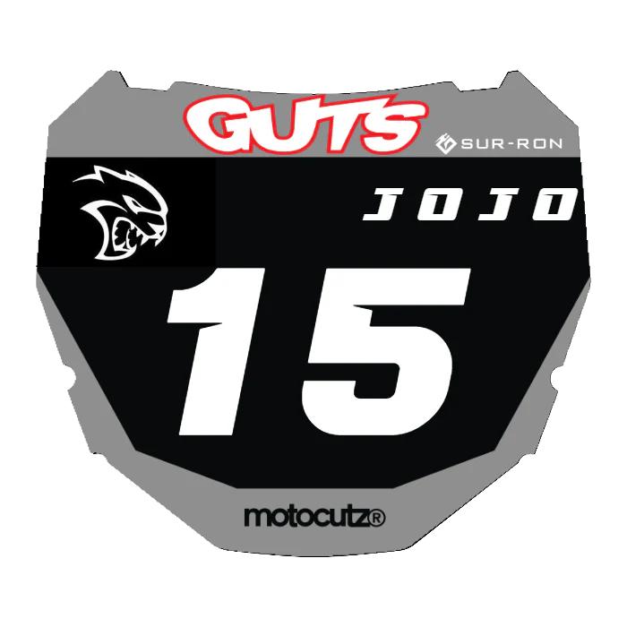 CUSTOM ODI NUMBER PLATE DECAL